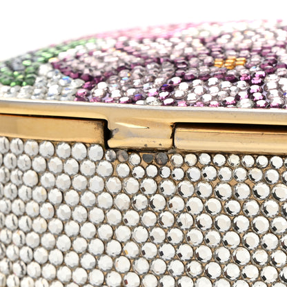 Judith Leiber Crystal Flower Minaudiere Clutch Gold 11 of 13