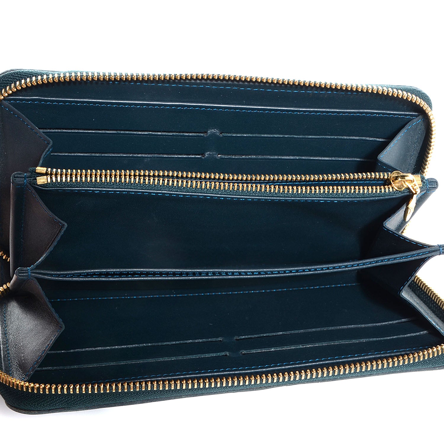 Louis Vuitton Vernis Zippy Wallet Blue Nuit 5 of 7