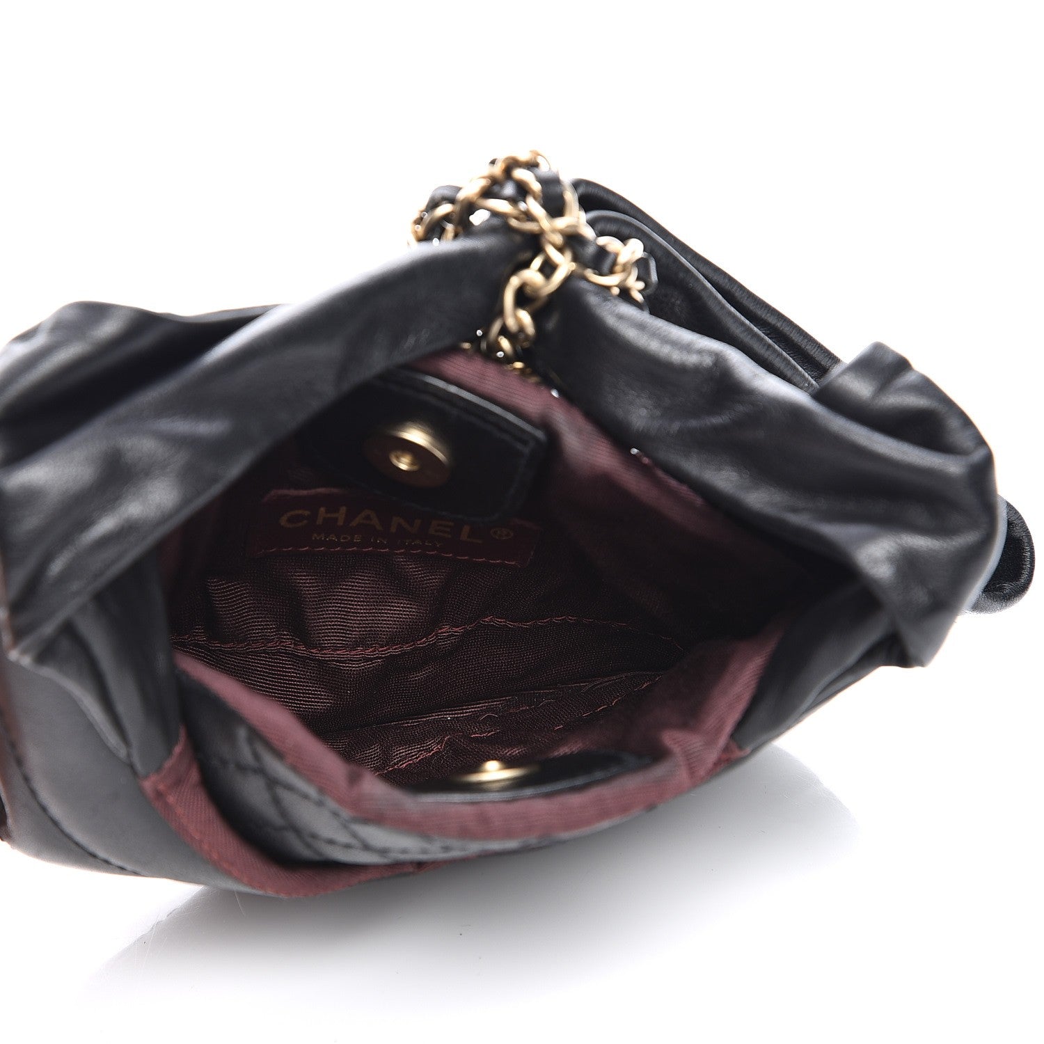 Chanel Calfskin Quilted Small Chain Evening Bag Black 5 of 7