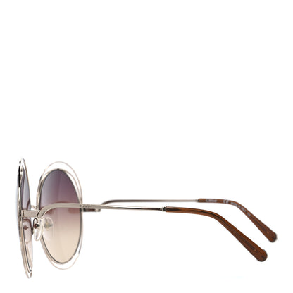 Chloe Oversize Round Carlina Oversized Round Sunglasses CE114S Gold Grey Metallic 2 of 6