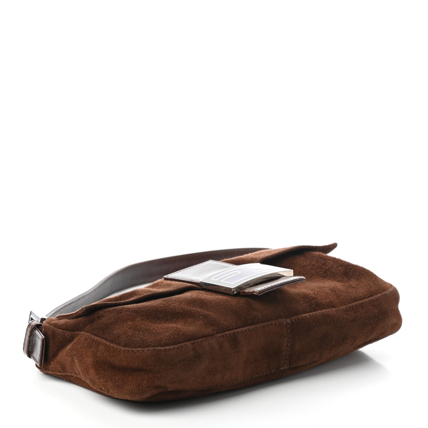 Fendi Suede Baguette Brown 4 of 9