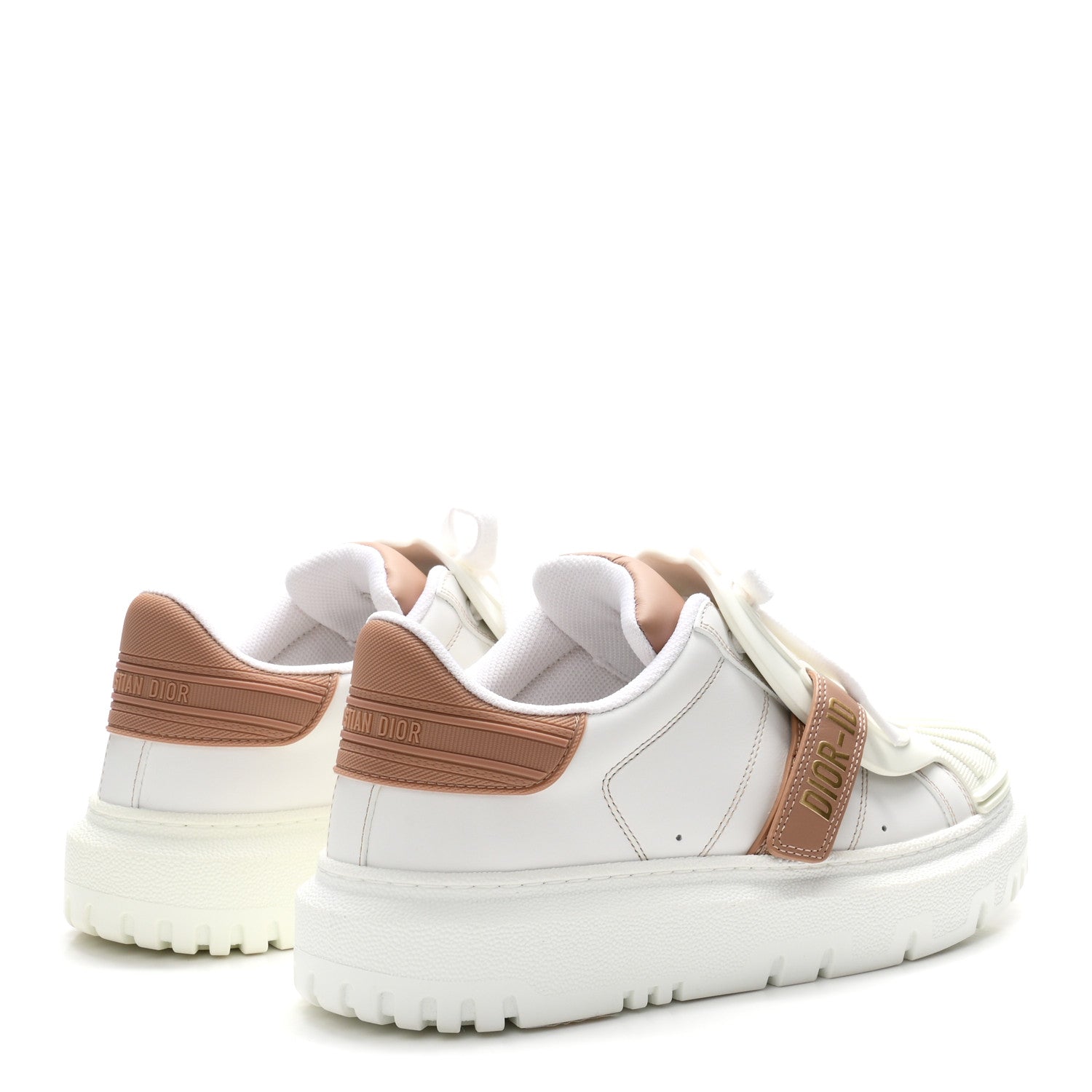 Christian Dior Calfskin Bi-Color Dior-ID Platform Sneakers 37.5