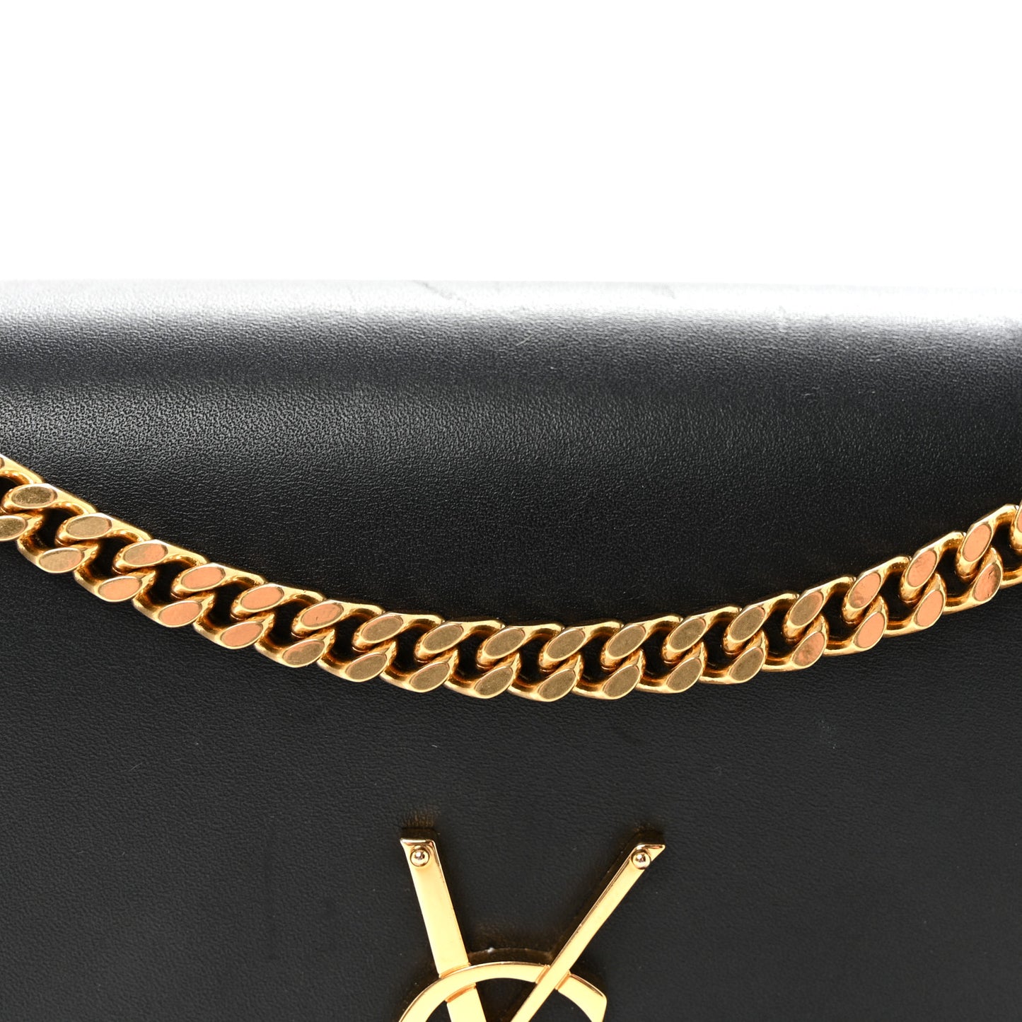 Smooth Calfskin Medium Classic Monogram Kate Tassel Satchel Black