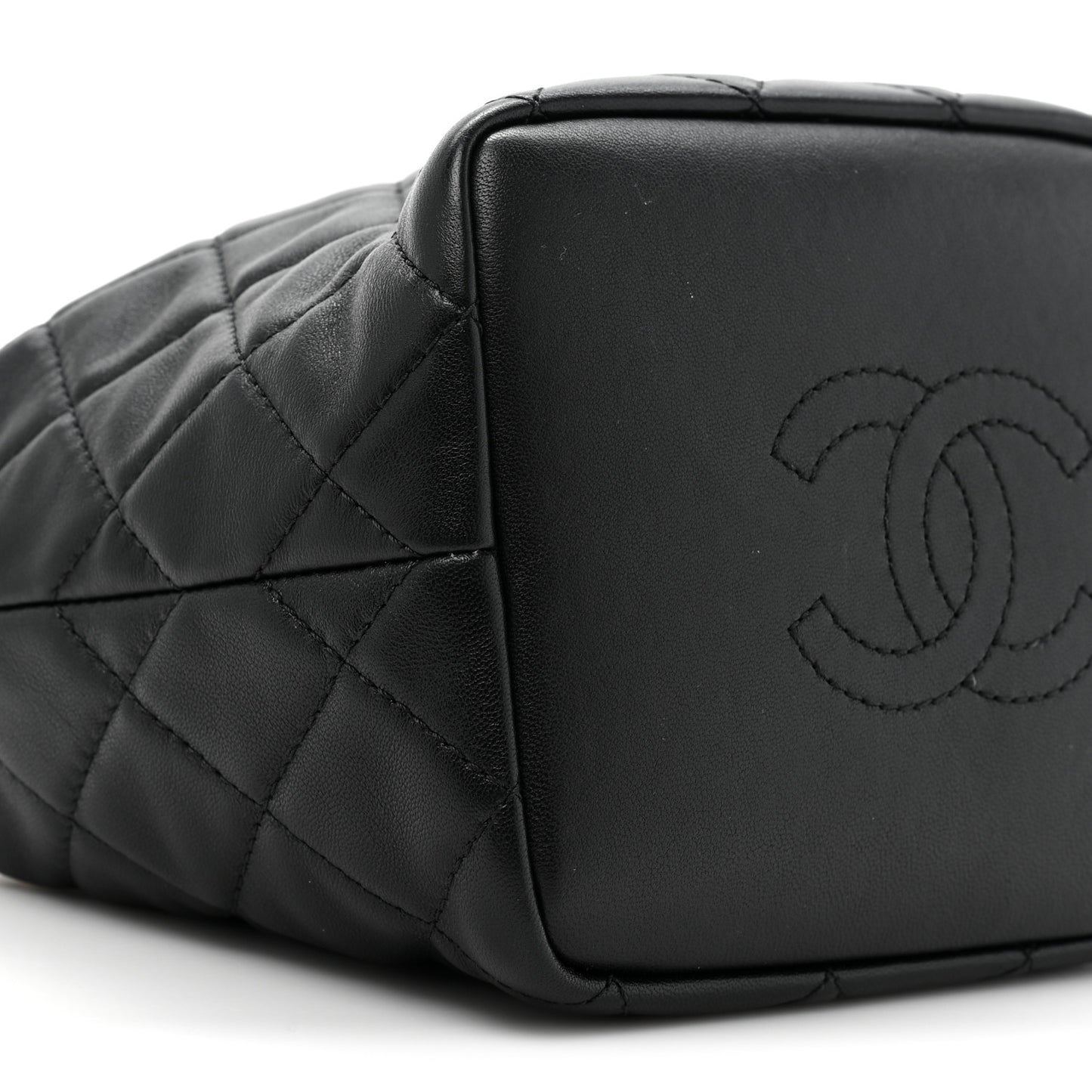 Lambskin Quilted Small Perfect Meeting Hobo Black