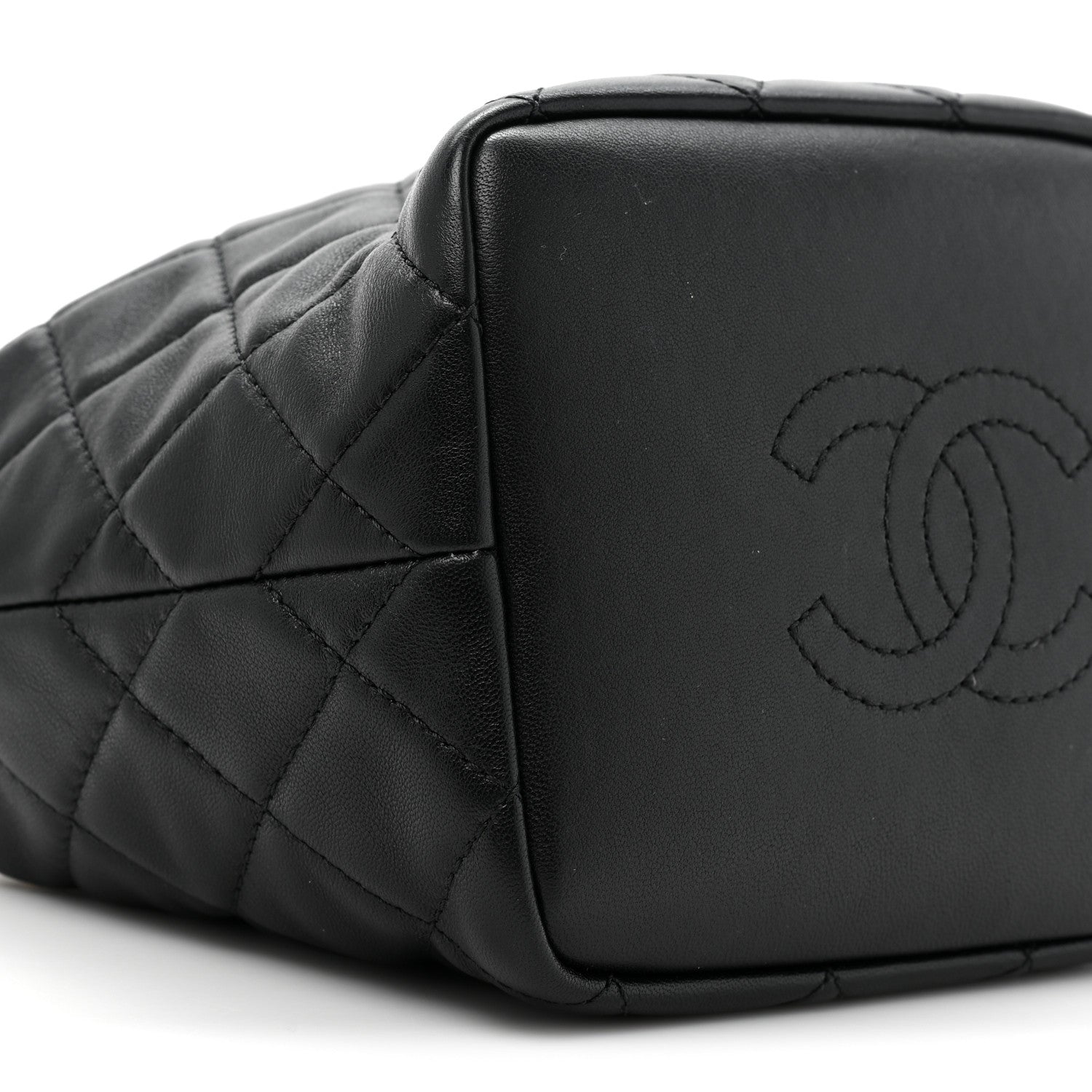 Chanel Lambskin Quilted Small Perfect Meeting Hobo Black 9 of 11