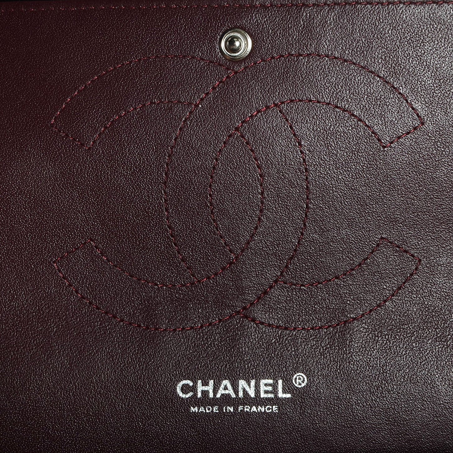 Lambskin Jumbo Double Flap Black