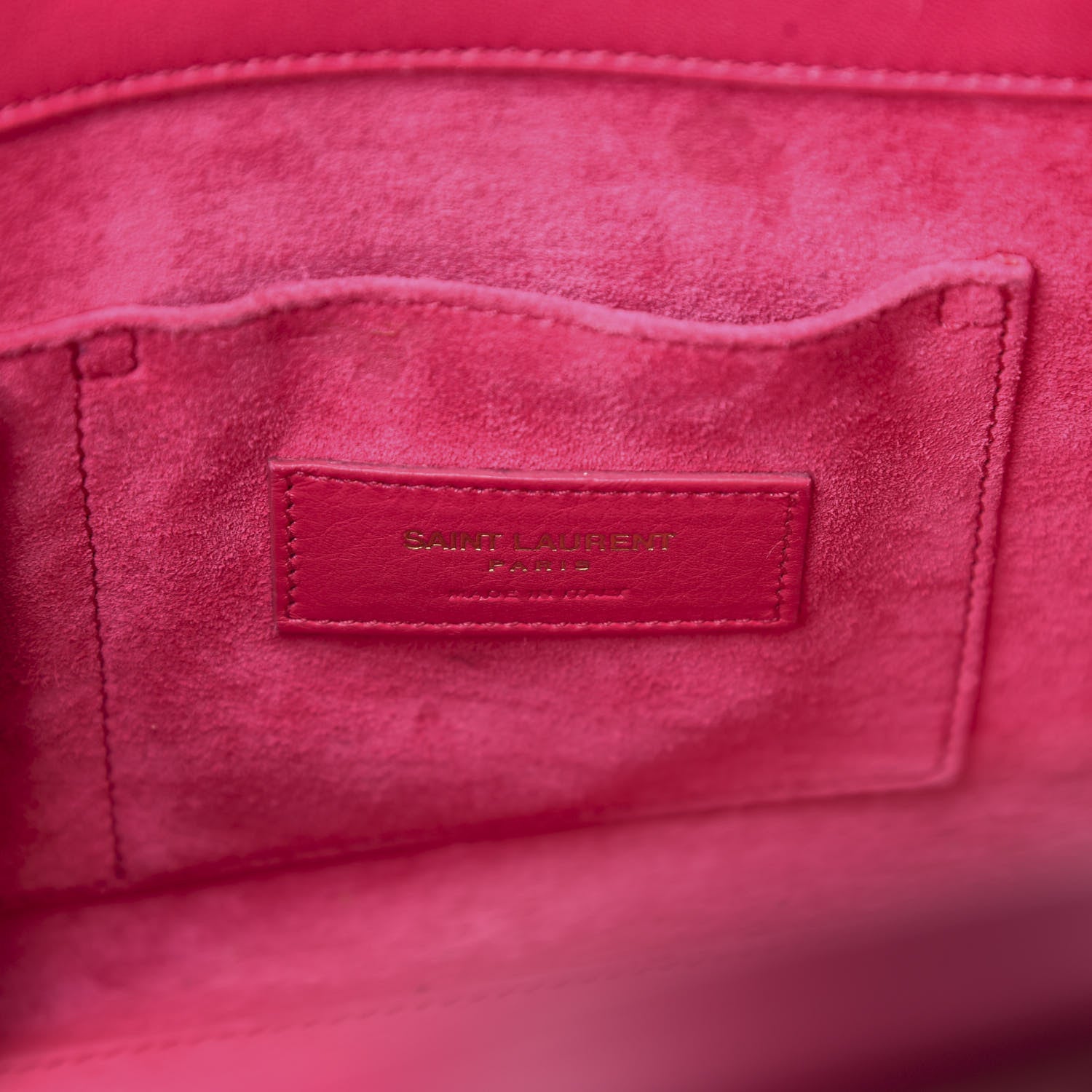 Saint Laurent Calfskin Nano Sac De Jour Bubblegum 7 of 14