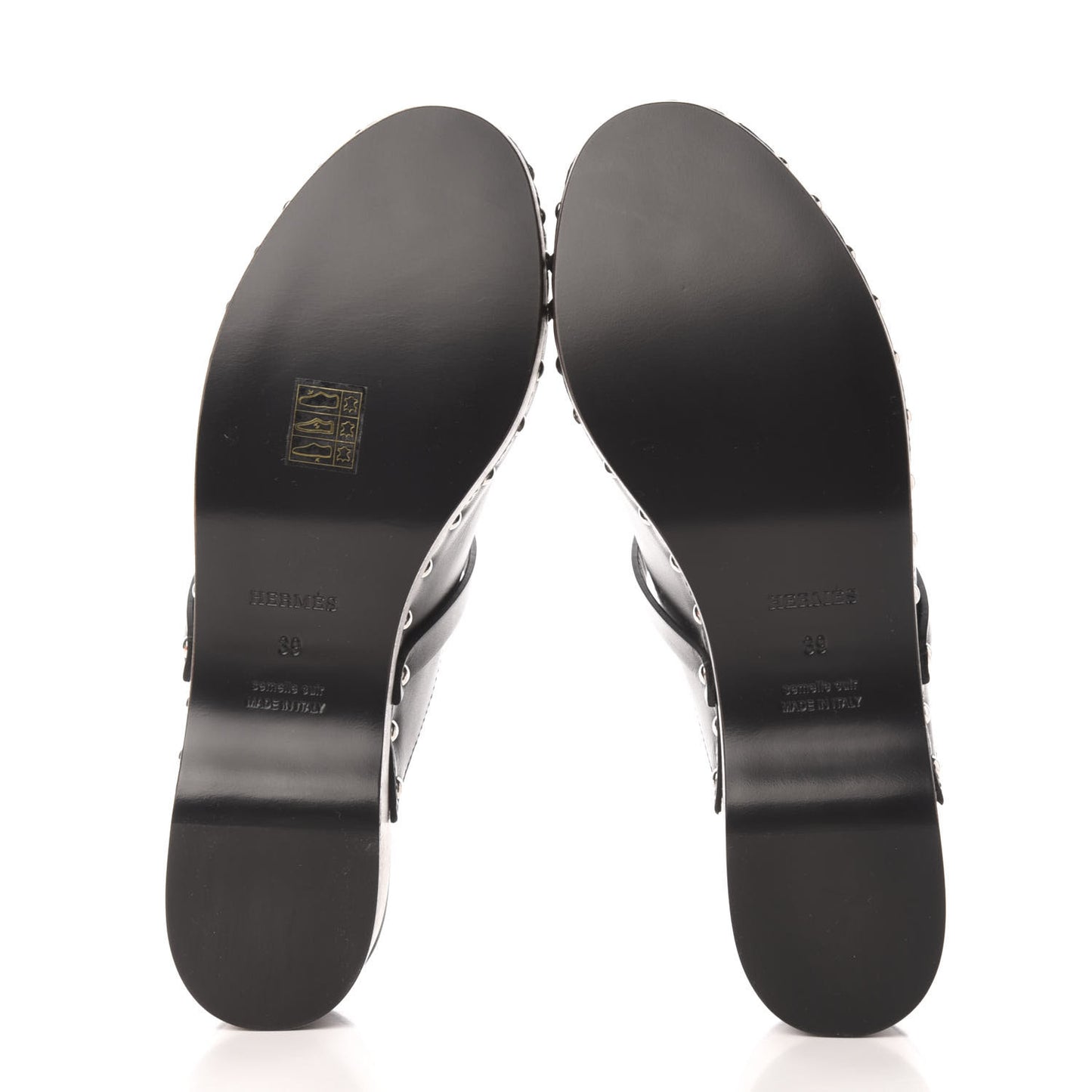 Calfskin Carlotta Mules 39 Black