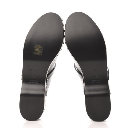 Hermes Calfskin Carlotta Mules 39 Black 5 of 8