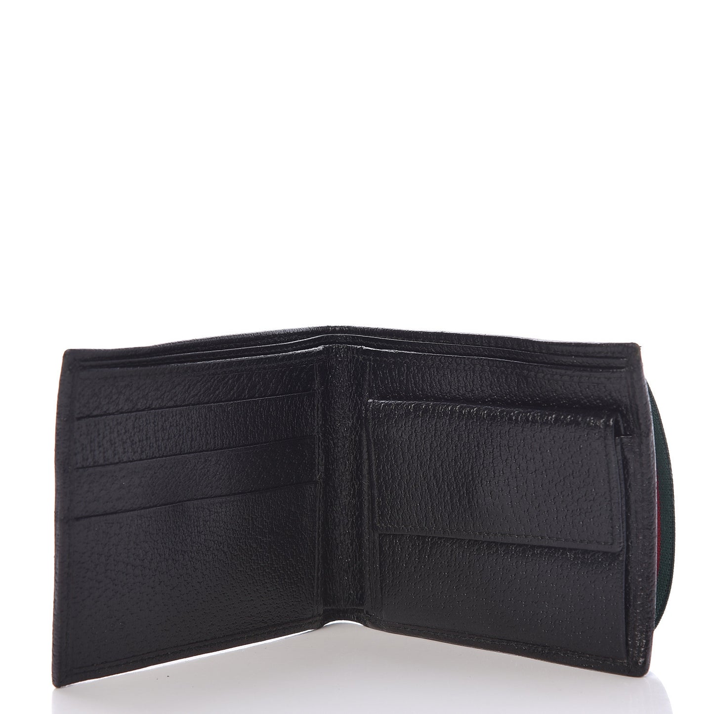 Monogram Web Band Bi-Fold Wallet Black