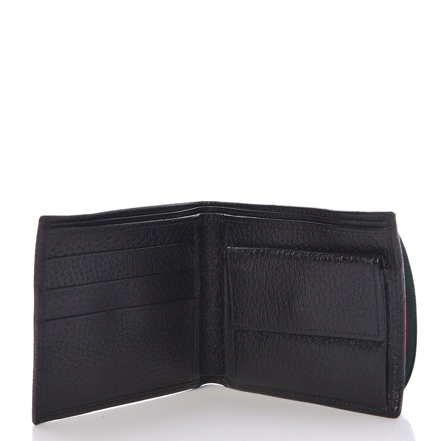 Gucci Monogram Web Band Bi-Fold Wallet Black 5 of 8
