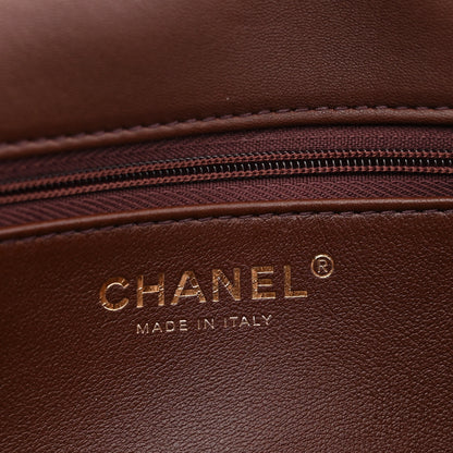 Chanel Shearling Lambskin Quilted Furry Coco Flap Beige Dark Brown 6 of 10