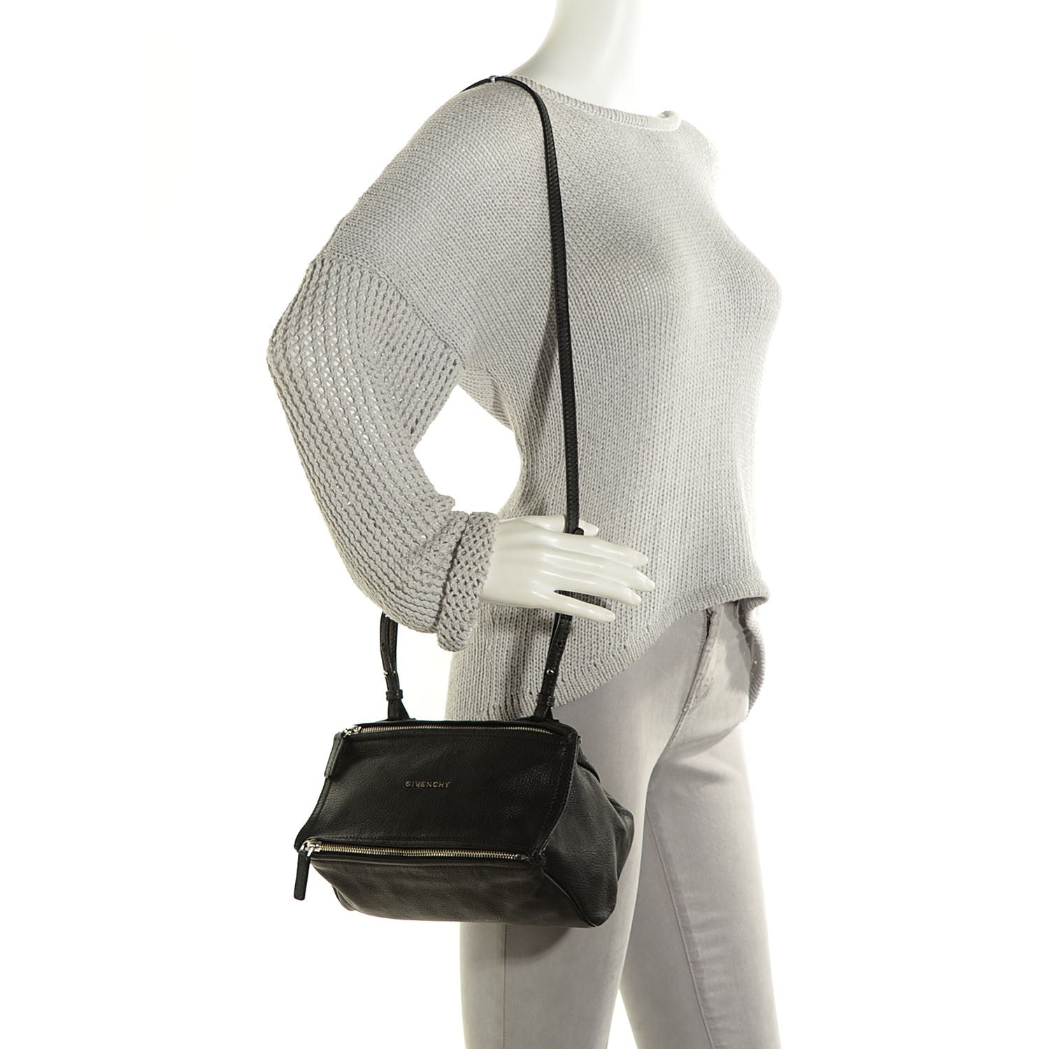 Givenchy Sugar Goatskin Mini Pandora Black 2 of 11