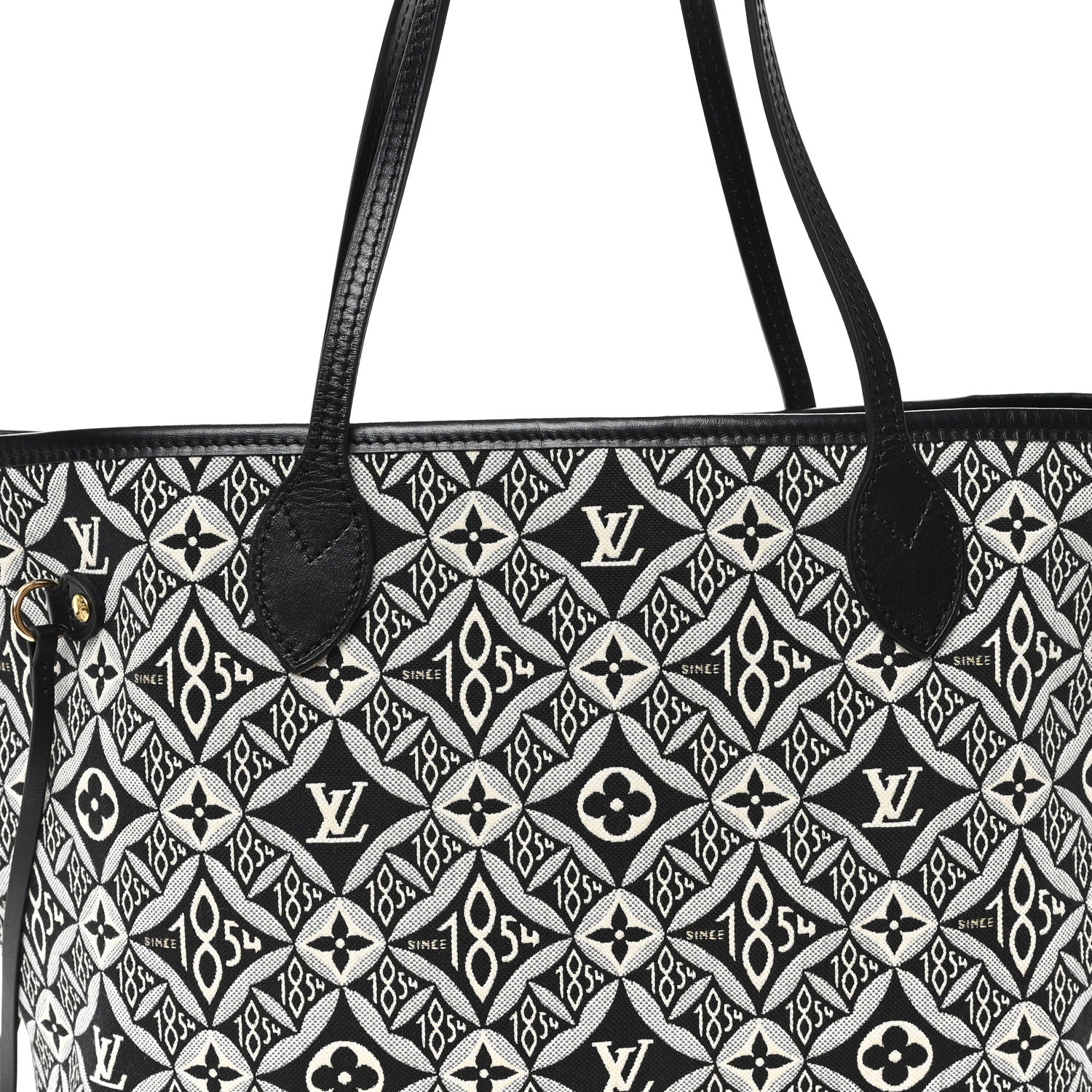 Louis Vuitton Jacquard Since 1854 Neverfull MM Grey 9 of 11