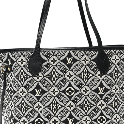 Louis Vuitton Jacquard Since 1854 Neverfull MM Grey 9 of 11