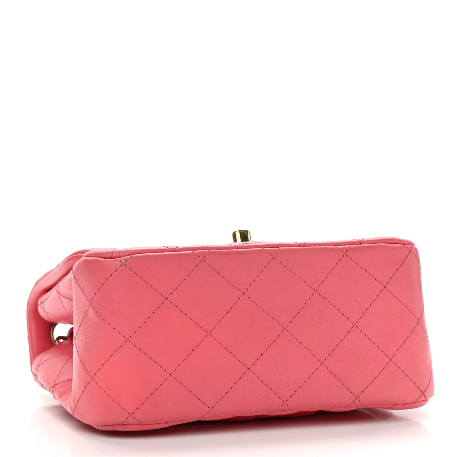 Chanel Lambskin Quilted Mini Square Flap Pink 3 of 15