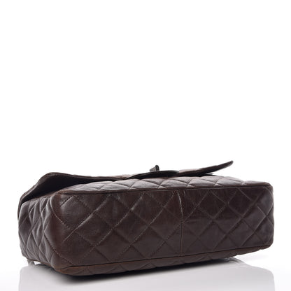 Chanel Lambskin Quilted Jumbo Hybrid Reissue Flap Brown 4 of 13
