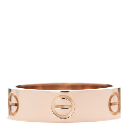 Cartier 18K Pink Gold 5.5mm LOVE Ring 56 7.5 1 of 5