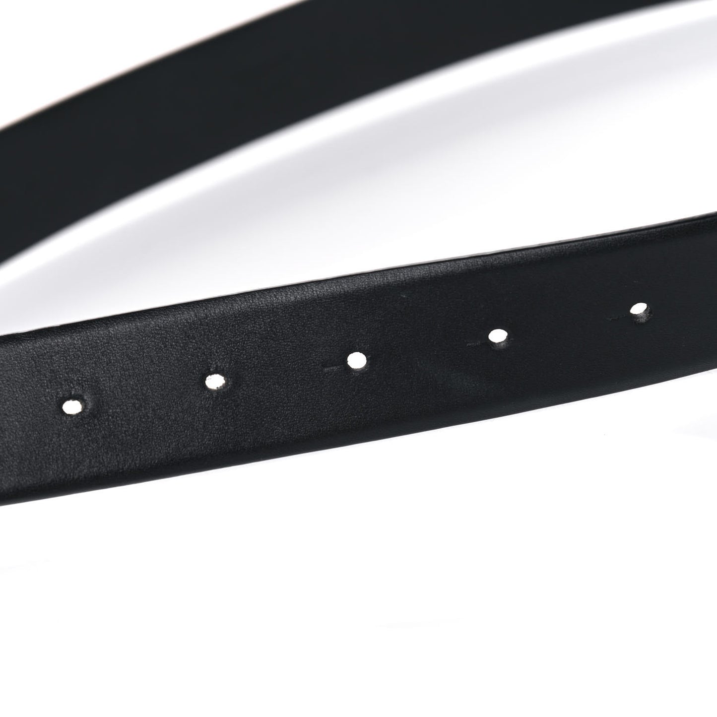 Calfskin Crystal Metal Quilted CC Belt 80 32 Black