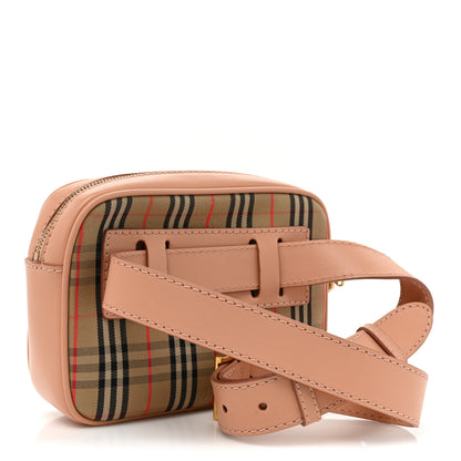 Burberry Smooth Calfskin 1983 Knight Check Link Bum Bag Pale Orchid 3 of 11