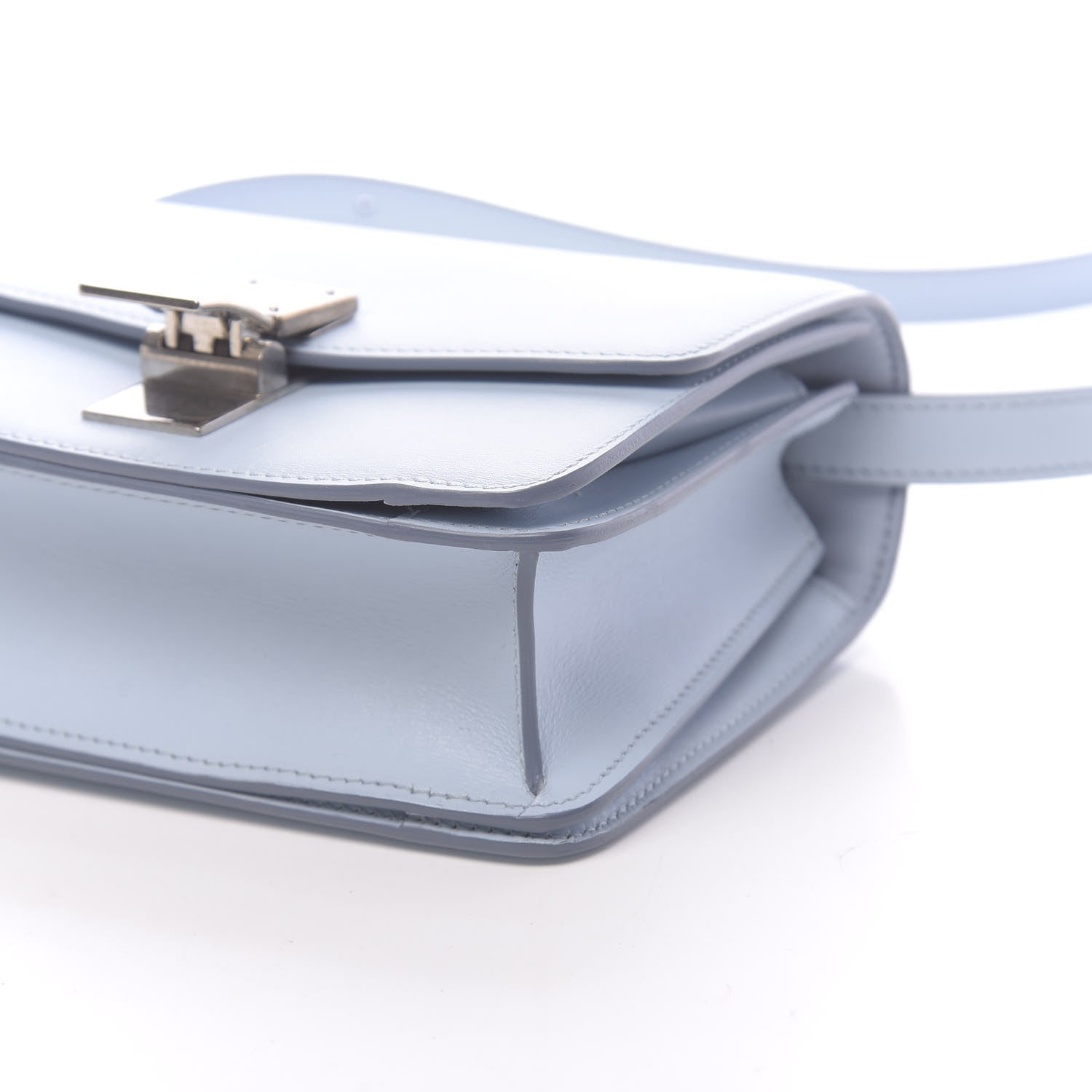 Celine Smooth Calfskin Small Classic Box Flap Bag Pale Blue 16 of 18