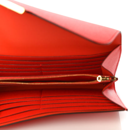 Hermes Epsom Constance Long Wallet Orange Poppy 5 of 11