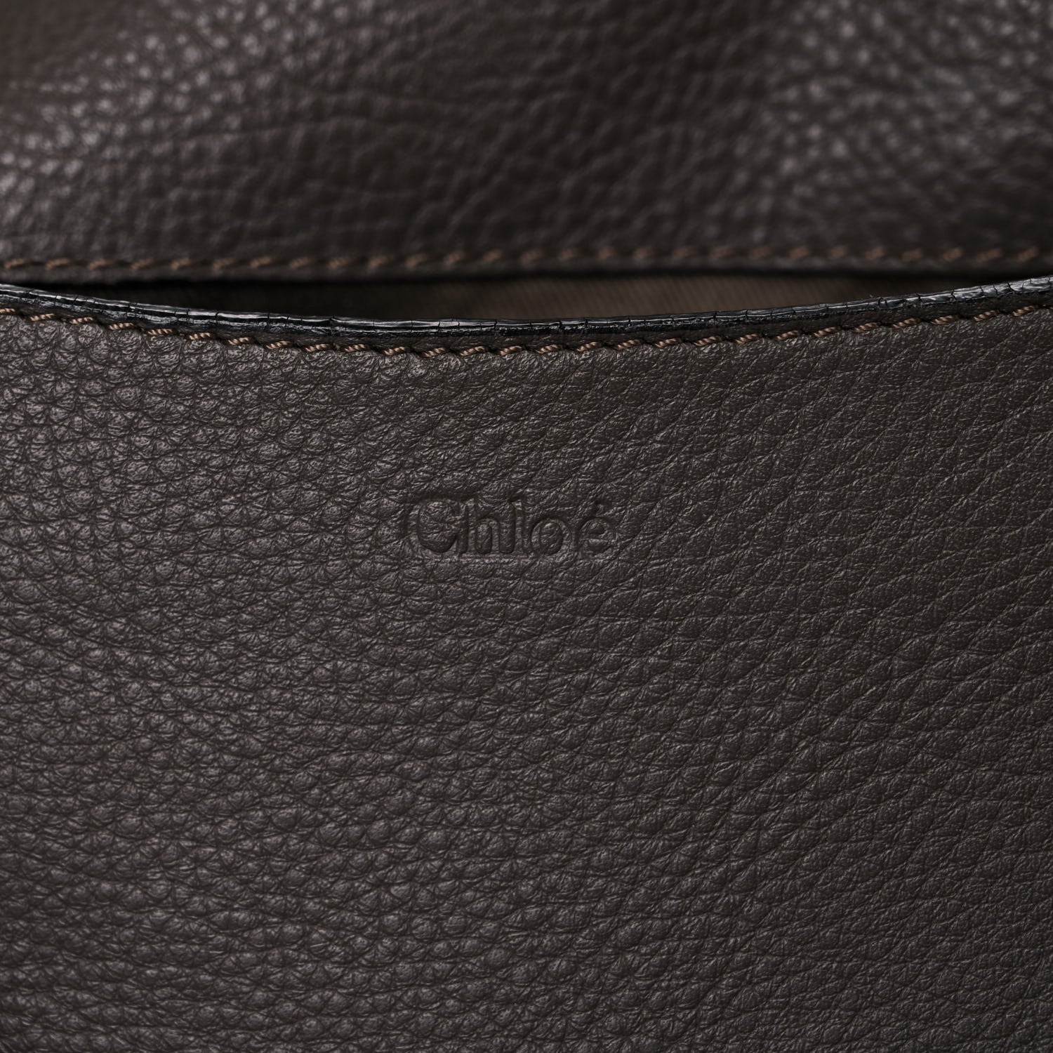 Chloe Calfskin Medium Marcie Round Zip Crossbody Ash 8 of 20