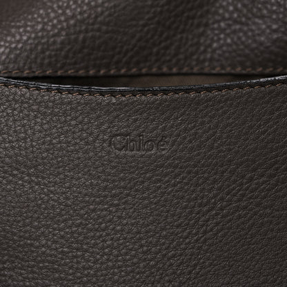 Chloe Calfskin Medium Marcie Round Zip Crossbody Ash 8 of 20