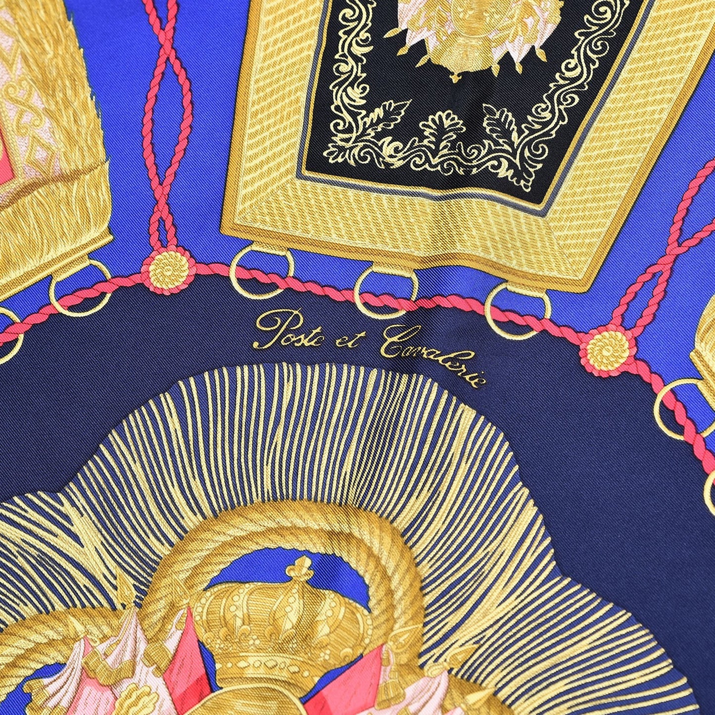 Silk Poste et Cavalerie Scarf 90