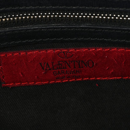 Valentino Garavani Vitello Small Rockstud Double Handle Tote Black 6 of 11