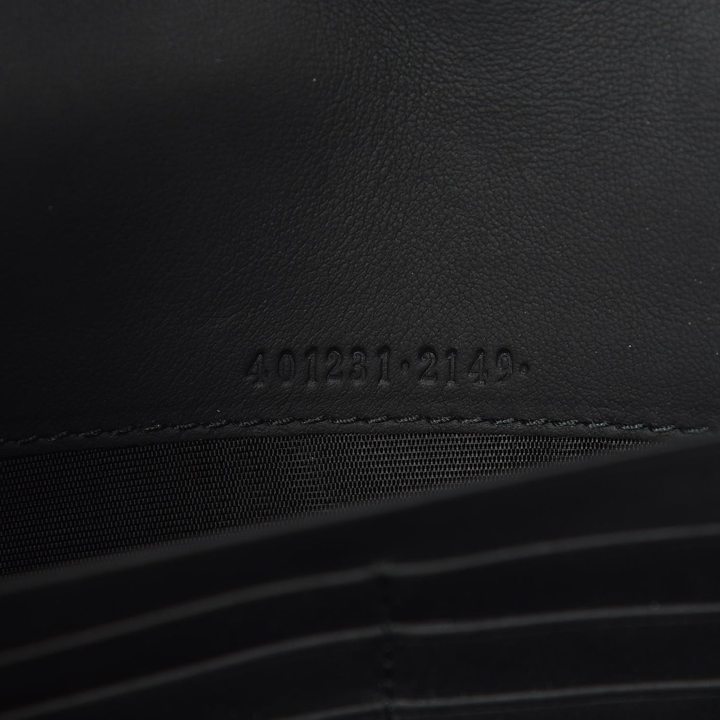 Suede Mini Dionysus Chain Wallet Black