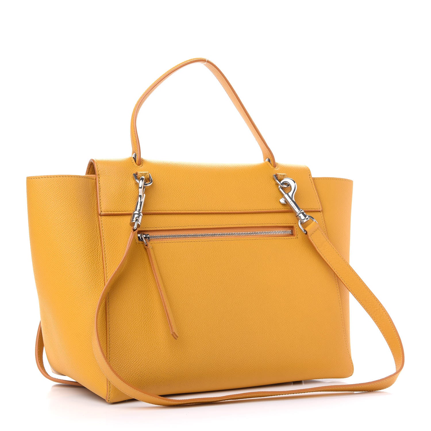 Celine Grained Calfskin Mini Belt Bag Sun Yellow 3 of 11