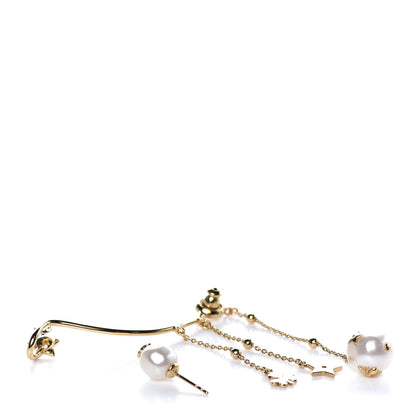 Christian Dior Pearl Shiny-D Earring Gold 3 of 4