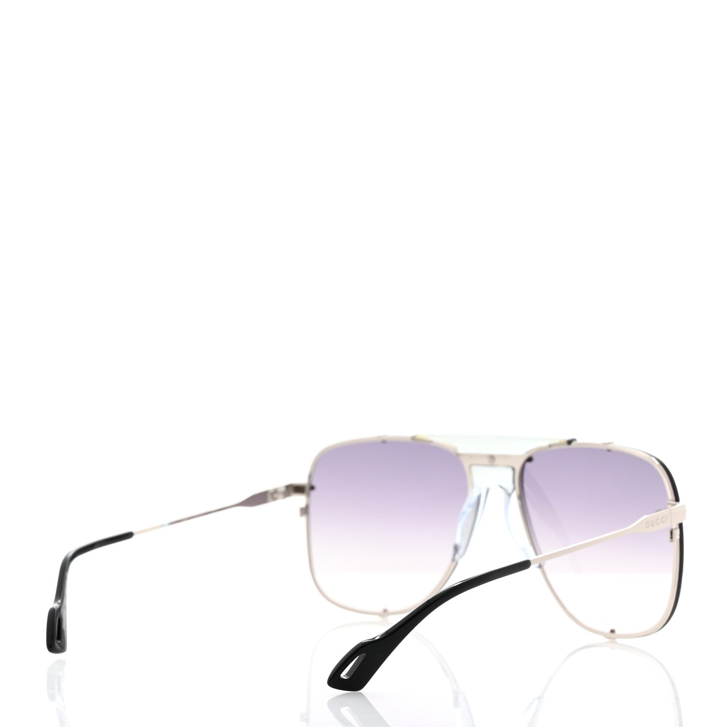 Gucci Metal Square Frame Sunglasses GG0739S Black 4 of 8