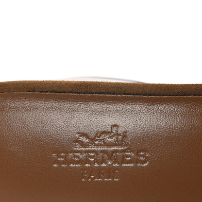 Hermes Velvet Goatskin Helia 60 Sandals 37.5 Brun Fume 9 of 11