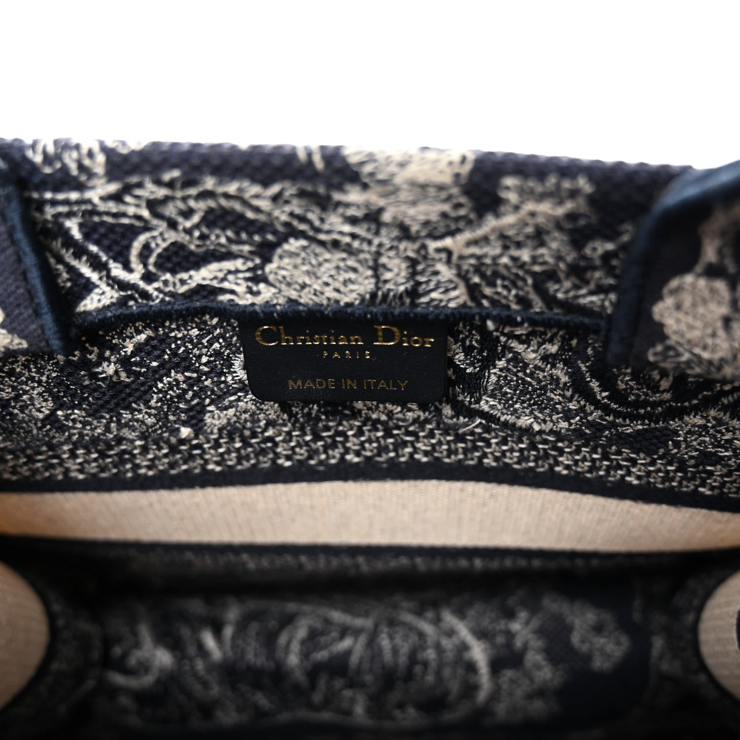 Christian Dior Canvas Embroidered Small Dioriviera Toile De Jouy Book Tote Blue 6 of 13