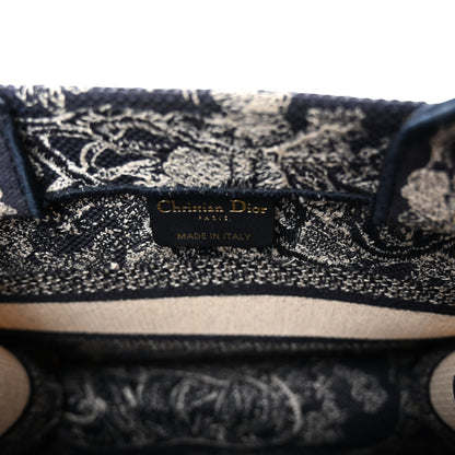 Christian Dior Canvas Embroidered Small Dioriviera Toile De Jouy Book Tote Blue 6 of 13