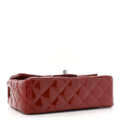 Chanel Patent Calfskin Quilted Mini Rectangular Flap Dark Red 4 of 12