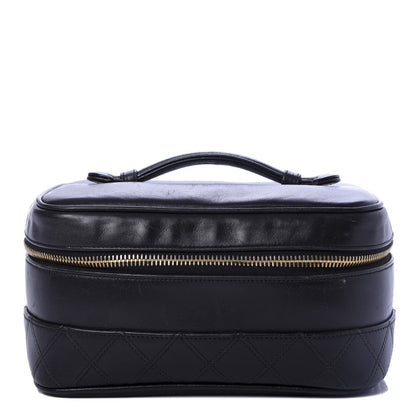 Chanel Lambskin Vanity Cosmetic Case Black 1 of 9
