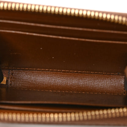 Gucci GG Supreme Monogram Azalea Calfskin Horsebit 1955 Zip Around ID Card Case Wallet Beige Ebony Brown Sugar 5 of 7