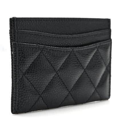 Chanel Caviar Quilted Card Holder Black 3 of 9