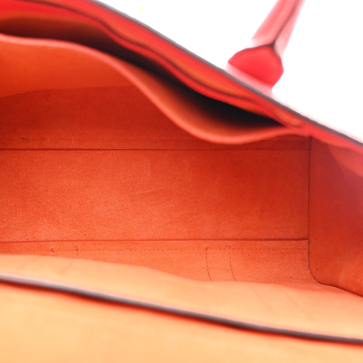 Classic Grain Small Bayswater Satchel Scarlet Red