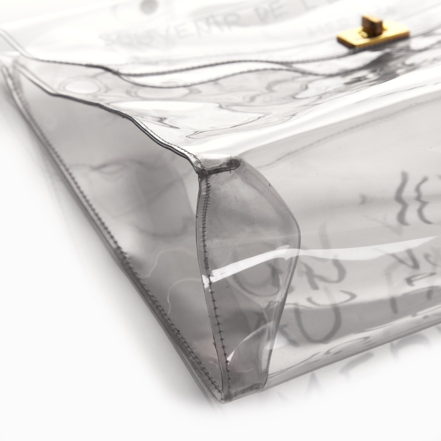 Hermes Vinyl Souvenir De L'Exposition Kelly Transparent 6 of 9