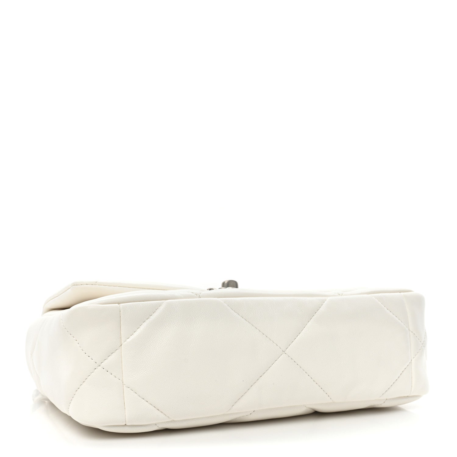 Chanel Lambskin Quilted Medium Chanel 19 Flap White 4 of 9