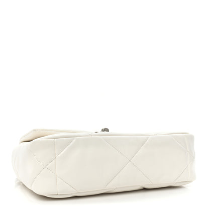 Chanel Lambskin Quilted Medium Chanel 19 Flap White 4 of 9