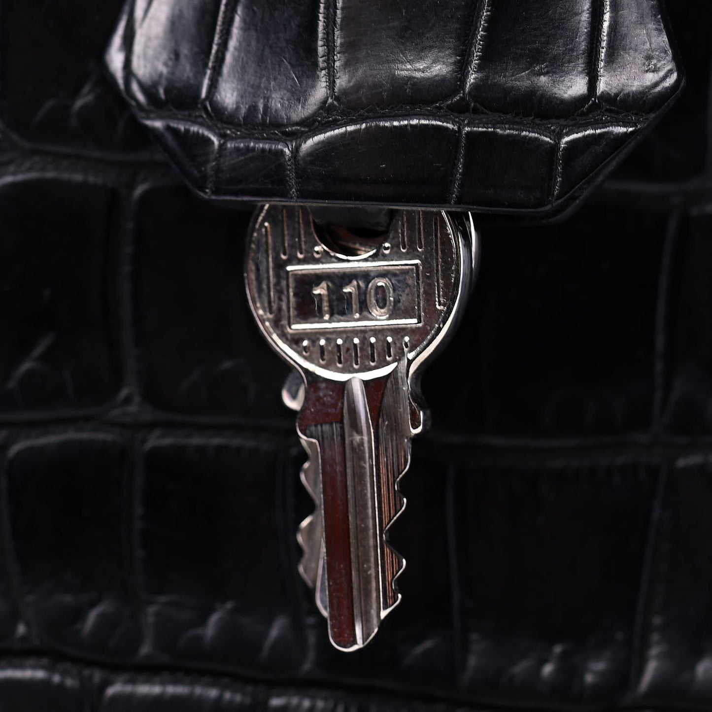 Matte Porosus Crocodile Birkin 35 Black