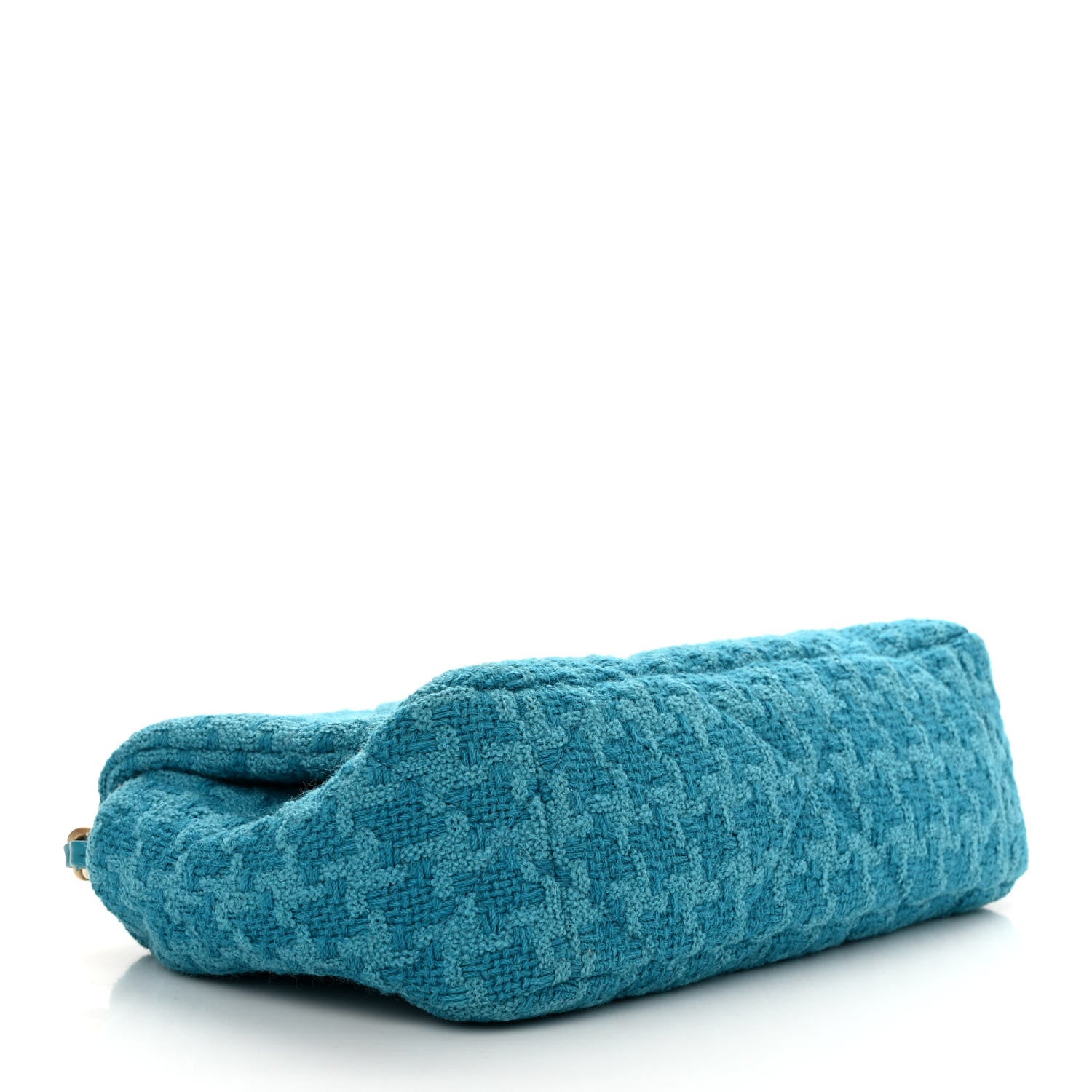 Chanel Tweed Quilted Medium Chanel 19 Flap Turquoise 4 of 12