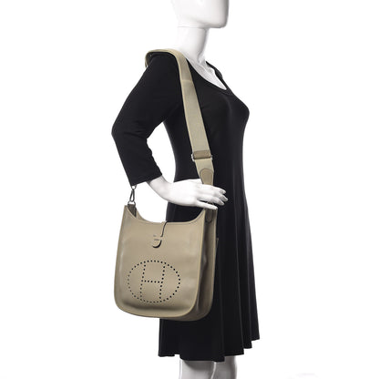 Hermes Taurillon Clemence Evelyne III PM Sauge 2 of 11