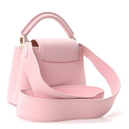 Louis Vuitton Taurillon Marble Capucines Mini Pink 2 of 9