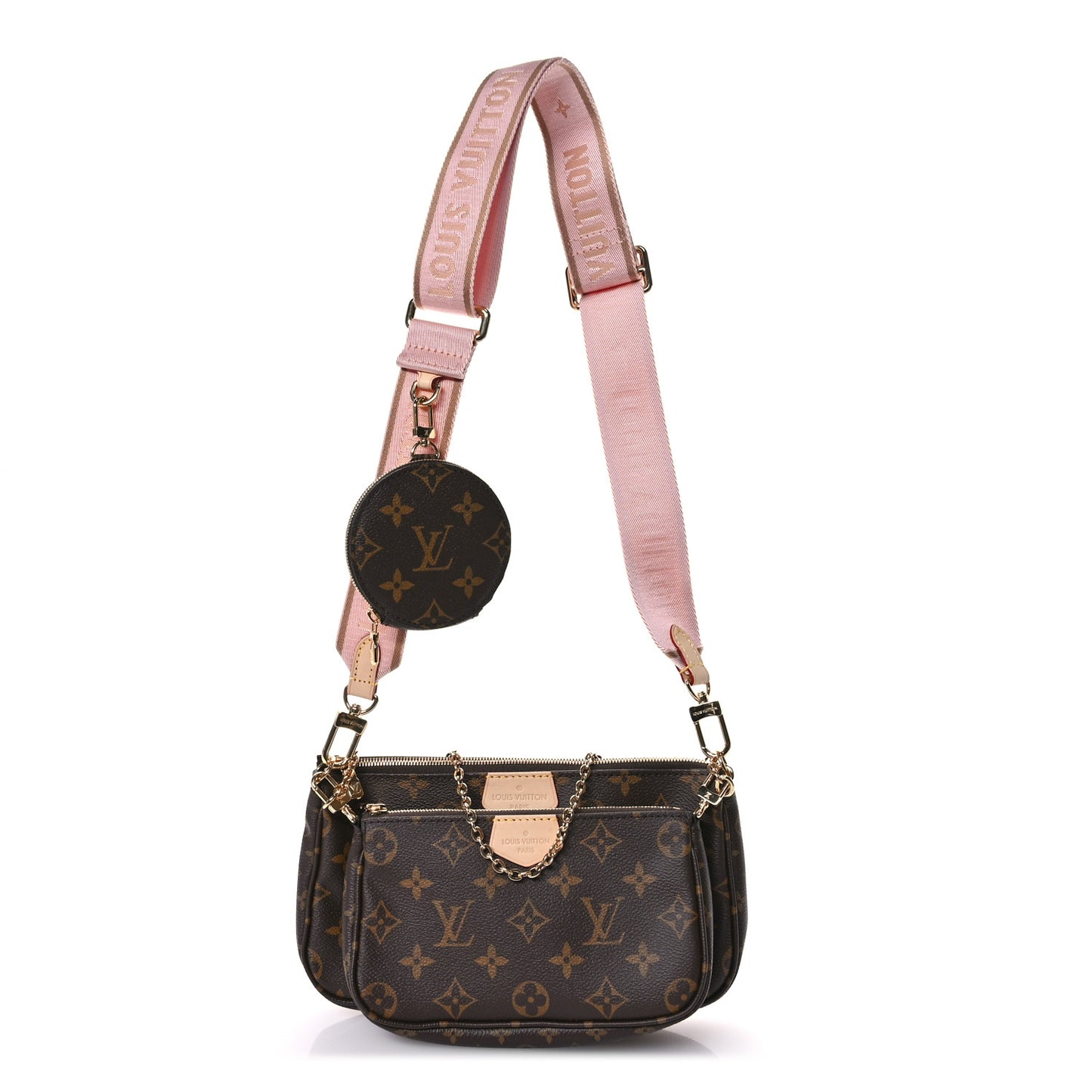 Monogram Multi Pochette Accessories Rose Clair